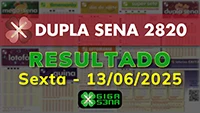 Resultado da Dupla Sena 2820