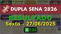 Resultado da Dupla Sena 2826