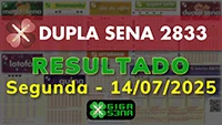 Resultado da Dupla Sena 2833