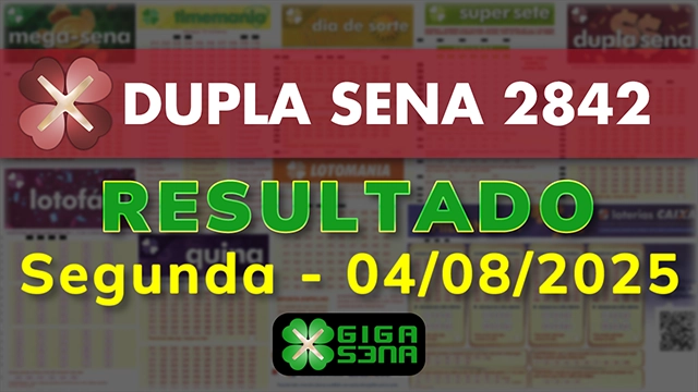 Resultado da Dupla Sena 2842