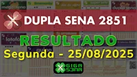 Resultado da Dupla Sena 2851