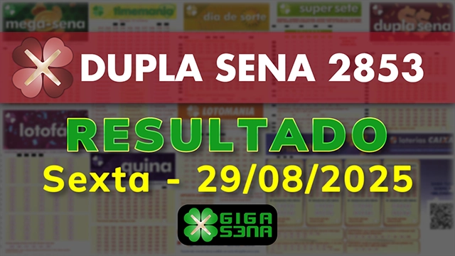 Resultado da Dupla Sena 2853