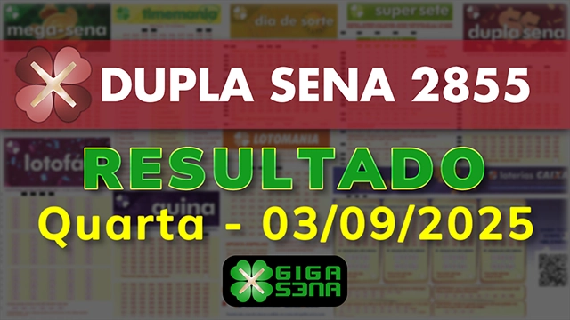 Resultado da Dupla Sena 2855