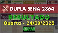 Resultado da Dupla Sena 2864