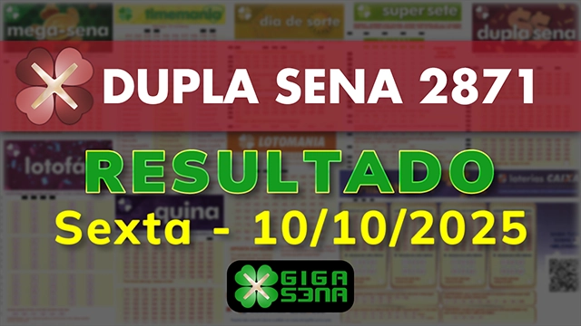 Resultado da Dupla Sena 2871