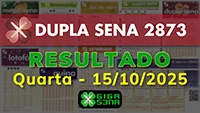Resultado da Dupla Sena 2873