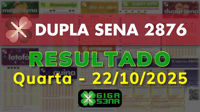 Resultado da Dupla Sena 2876