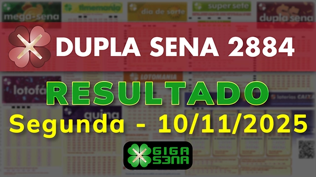 Resultado da Dupla Sena 2884
