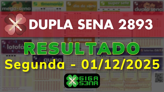 Resultado da Dupla Sena 2893