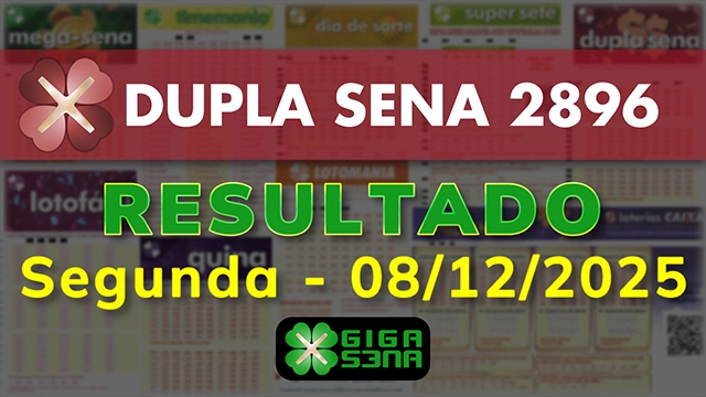 Resultado da Dupla Sena 2896