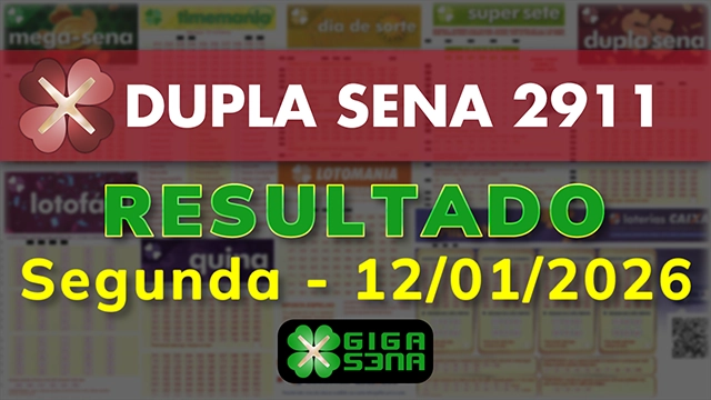 Resultado da Dupla Sena 2911