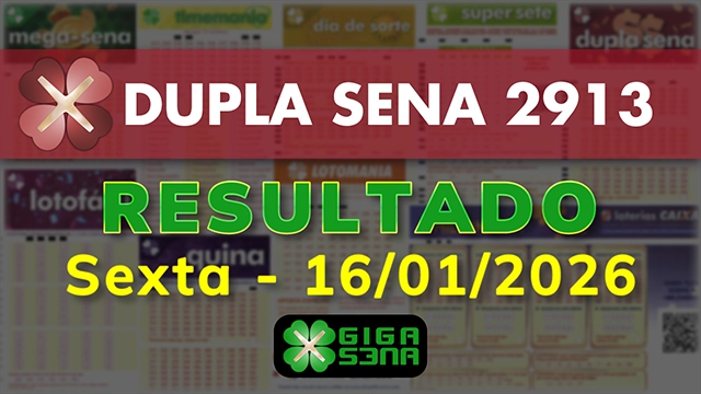 Resultado da Dupla Sena 2913