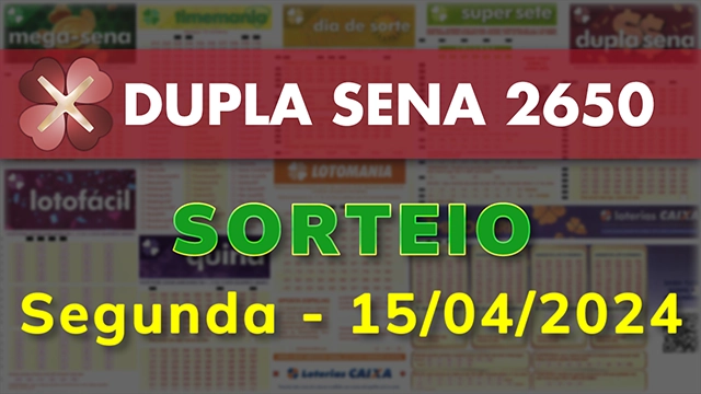 Sorteio da Dupla Sena 2650