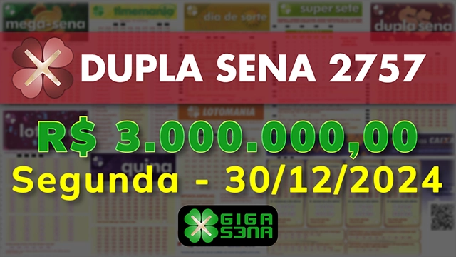 Sorteio da Dupla Sena 2757