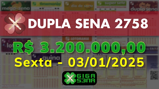 Sorteio da Dupla Sena 2758