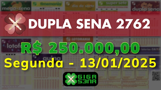 Sorteio da Dupla Sena 2762