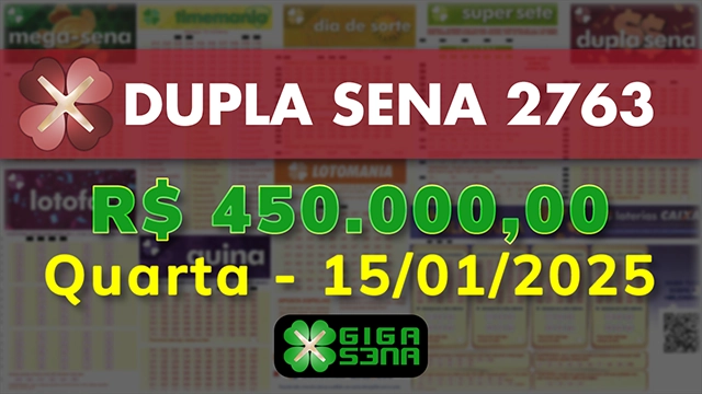 Sorteio da Dupla Sena 2763