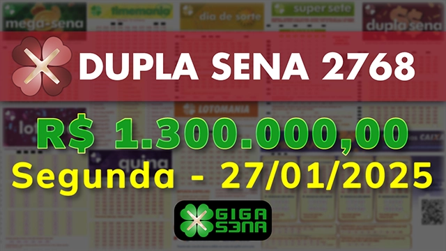 Sorteio da Dupla Sena 2768