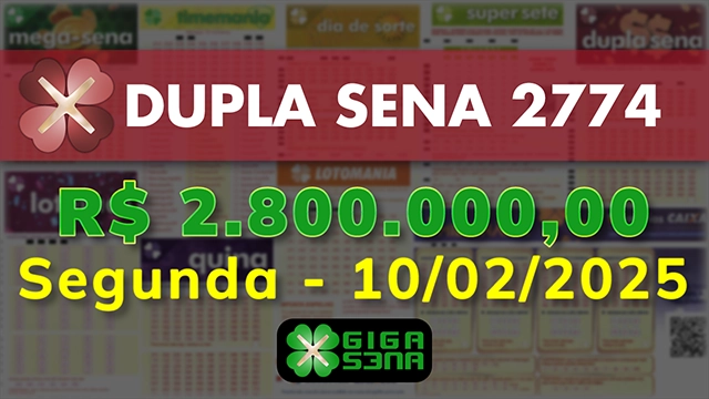 Sorteio da Dupla Sena 2774