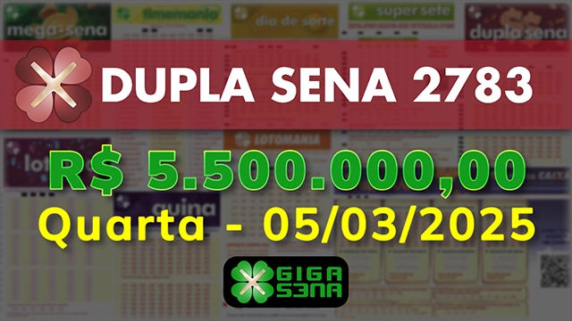 Sorteio da Dupla Sena 2783