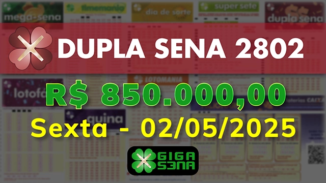 Sorteio da Dupla Sena 2802