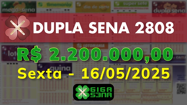 Sorteio da Dupla Sena 2808