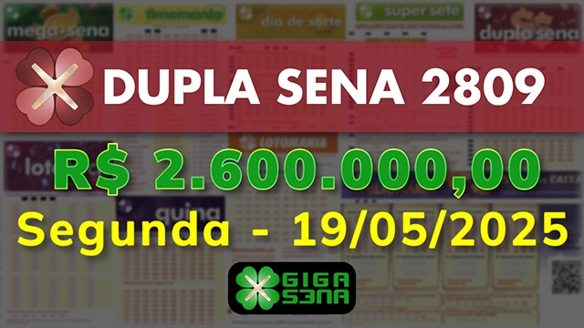 Sorteio da Dupla Sena 2809