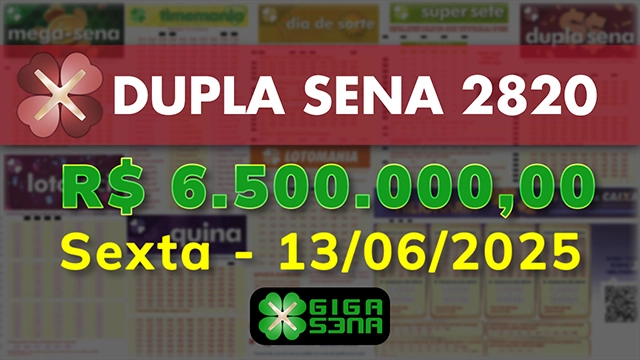 Sorteio da Dupla Sena 2820