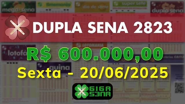 Sorteio da Dupla Sena 2823
