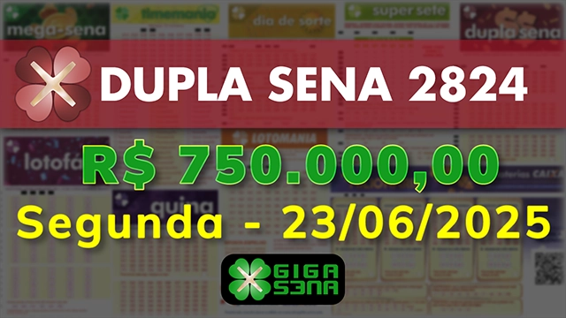 Sorteio da Dupla Sena 2824