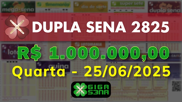 Sorteio da Dupla Sena 2825