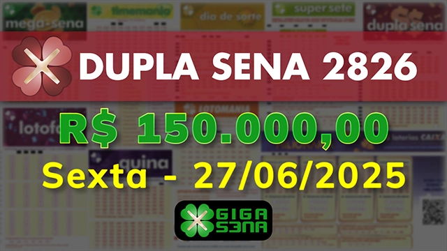 Sorteio da Dupla Sena 2826