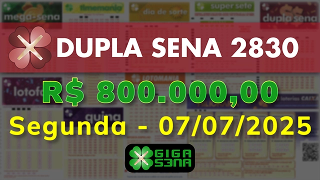 Sorteio da Dupla Sena 2830
