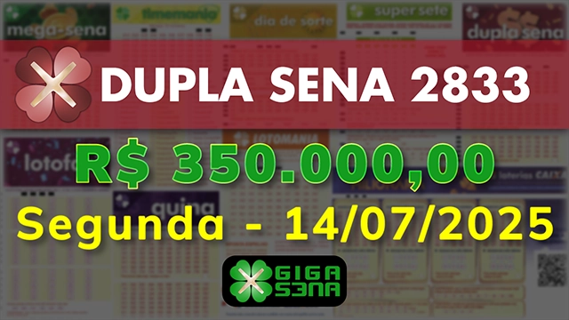 Sorteio da Dupla Sena 2833