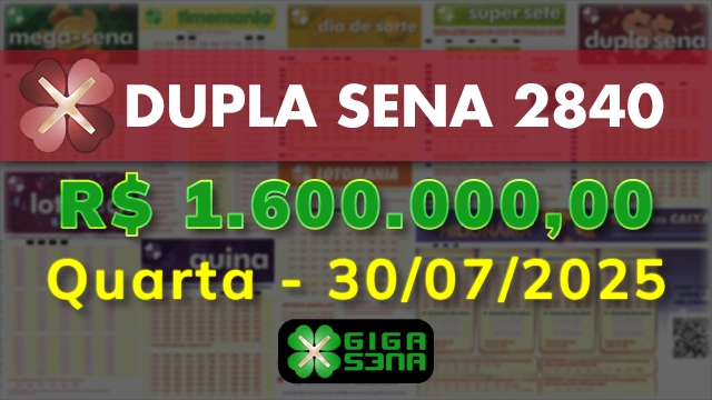 Sorteio da Dupla Sena 2840