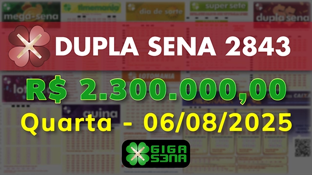 Sorteio da Dupla Sena 2843