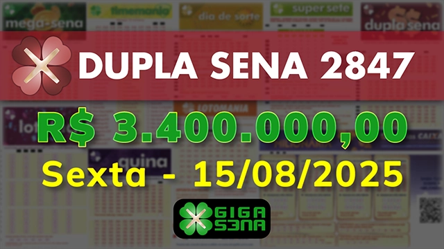 Sorteio da Dupla Sena 2847