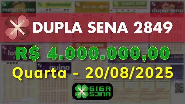 Sorteio da Dupla Sena 2849