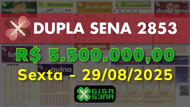 Sorteio da Dupla Sena 2853
