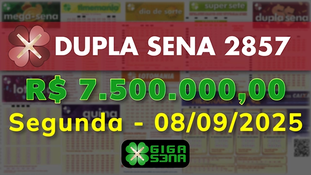 Sorteio da Dupla Sena 2857