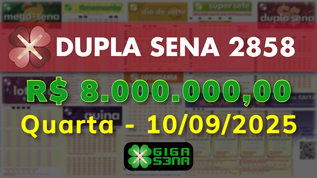 Sorteio da Dupla Sena 2858