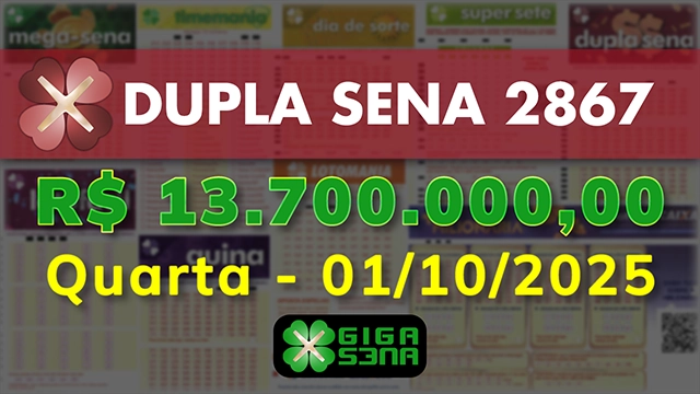 Sorteio da Dupla Sena 2867