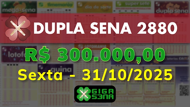 Sorteio da Dupla Sena 2880