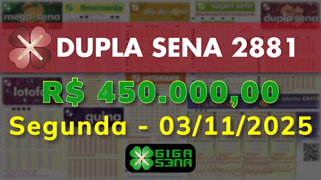 Sorteio da Dupla Sena 2881