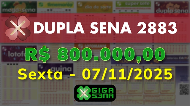 Sorteio da Dupla Sena 2883