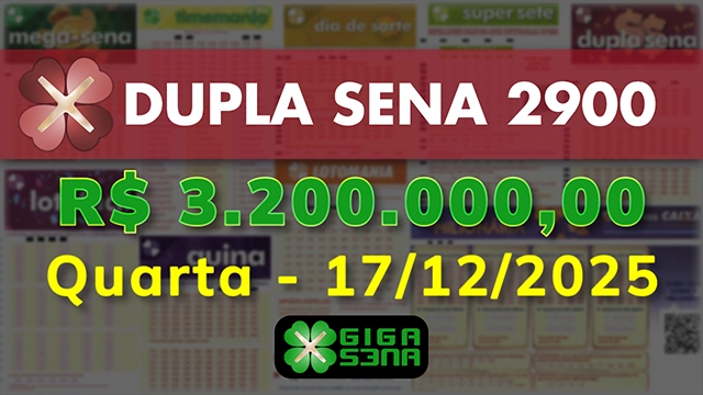 Sorteio da Dupla Sena 2900
