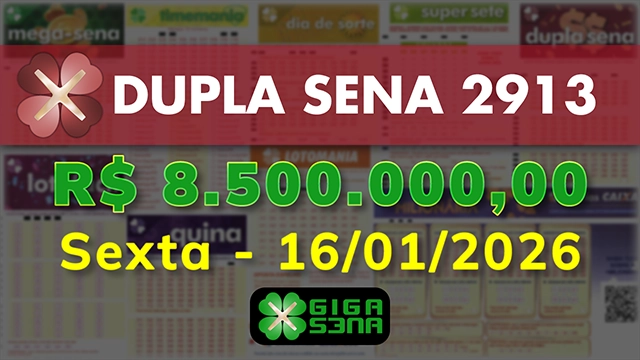 Sorteio da Dupla Sena 2913
