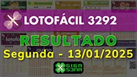 Resultado da Lotofácil 3292