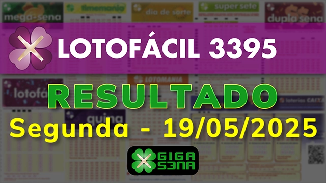 Resultado da Lotofácil 3395
