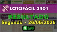 Resultado da Lotofácil 3401